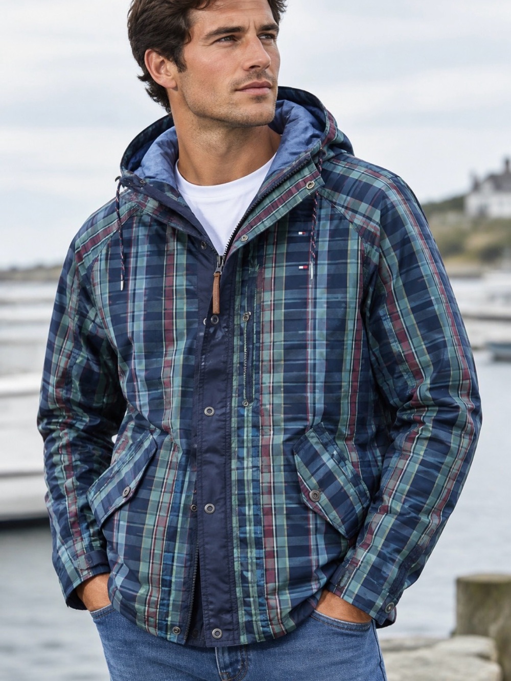 Tommy Hilfiger Wind/Rain Spring Jacket XL EUC
